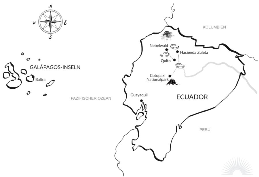 Luxusreise Ecuador Kompakt Karte
