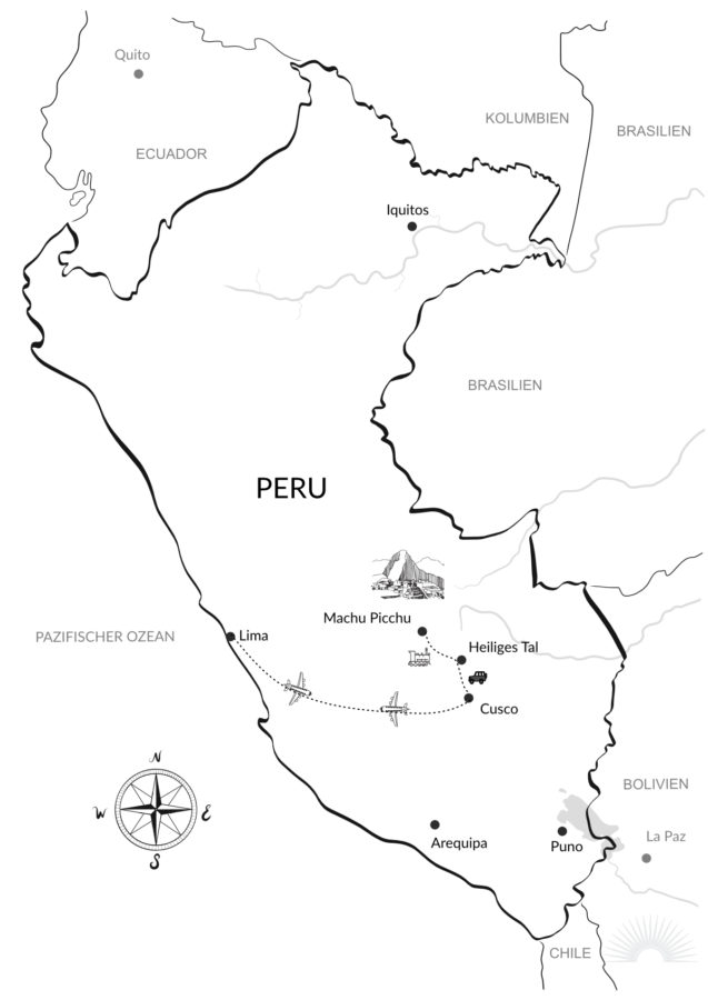 Luxusrundreise Peru Kompakt Karte Argentum Reisen