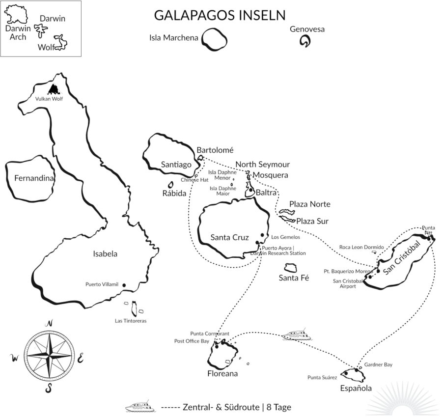 Luxuskreuzfahrt Galapagos Origin Zentral Südroute