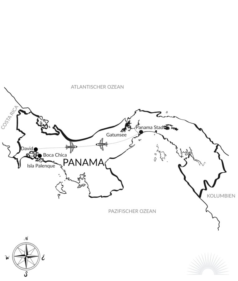 Luxusreise Panama Kompakt Karte